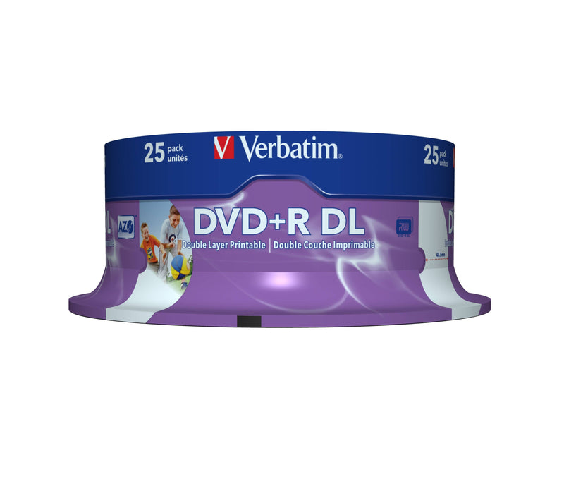 Verbatim 43667 Blank DVD 8.5GB DVD+R DL 25-pack