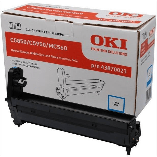 OKI Cyan Image Drum for C5850 5950 Printer Original 43870023