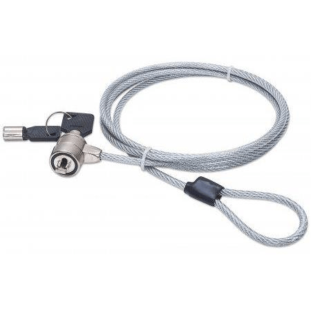 Manhattan Mobile Notebook Lock and Key 1.4m Compatible with Kensington Style Lock 440271