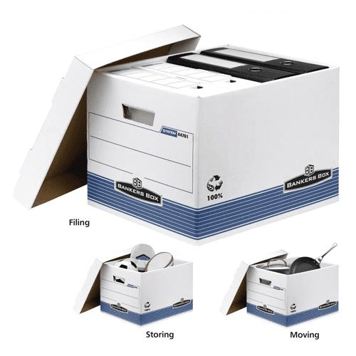 Fellowes Bankers Box System Series Multipurpose Box - 3pack 44761-3