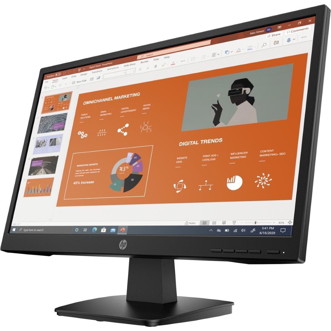 HP P22va 21.5-inch 1920 x 1080p 16:9 FHD 5ms LED Monitor 453D2AA