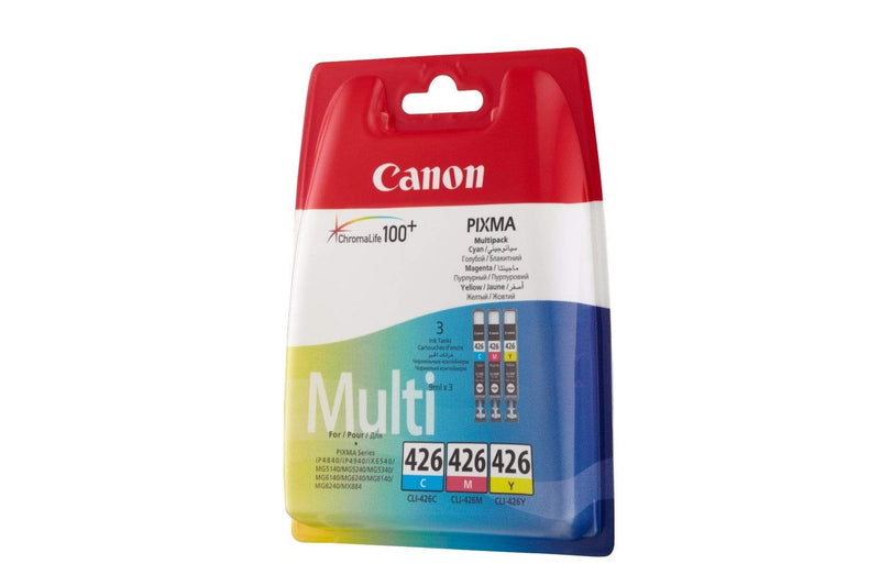 Canon CLI-426 Cyan, Magenta, Yellow Printer Ink Cartridges Original 4557B006 Multi-pack