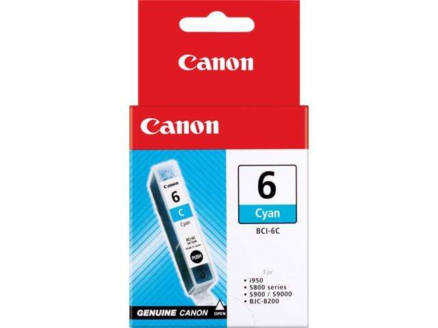 Canon BCI-6C Cyan Printer Ink Cartridge Original 4706A002 Single-pack