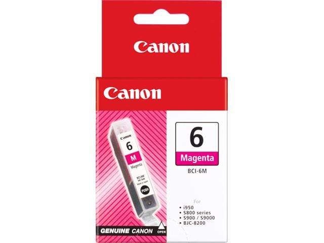 Canon BCI-6M Magenta Printer Ink Cartridge Original 4707A002 Single-pack