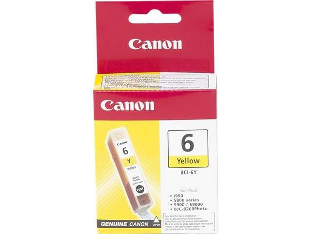 Canon BCI-6Y Yellow Printer Ink Cartridge Original 4708A002 Single-pack