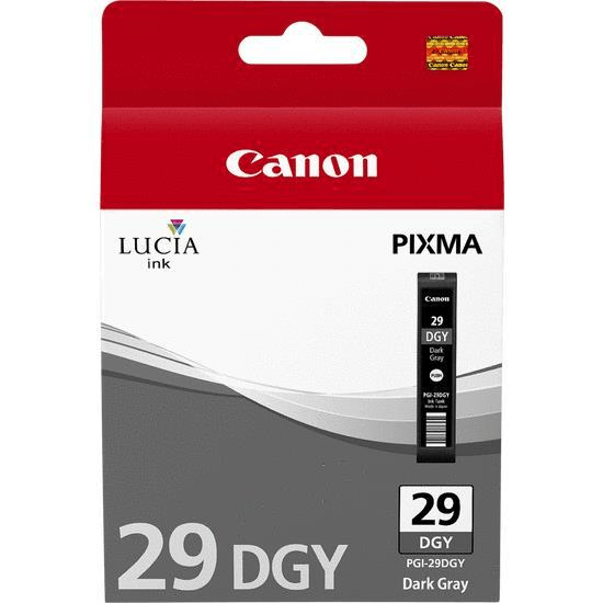 Canon PGI-29DGY Dark Grey Printer Ink Cartridge Original 4870B001 Single-pack