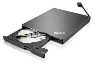 Lenovo ThinkPad UltraSlim USB DVD Burner Optical Disc Drive Black DVD ±RW 4XA0E97775