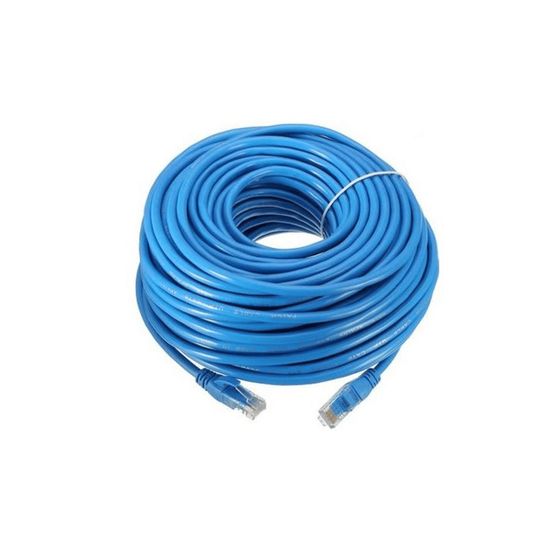 30M CAT5E Moulded Flylead Blue