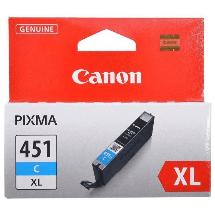 Canon CLI-451C Cyan Printer Ink Cartridge Original 6473B001 Single-pack