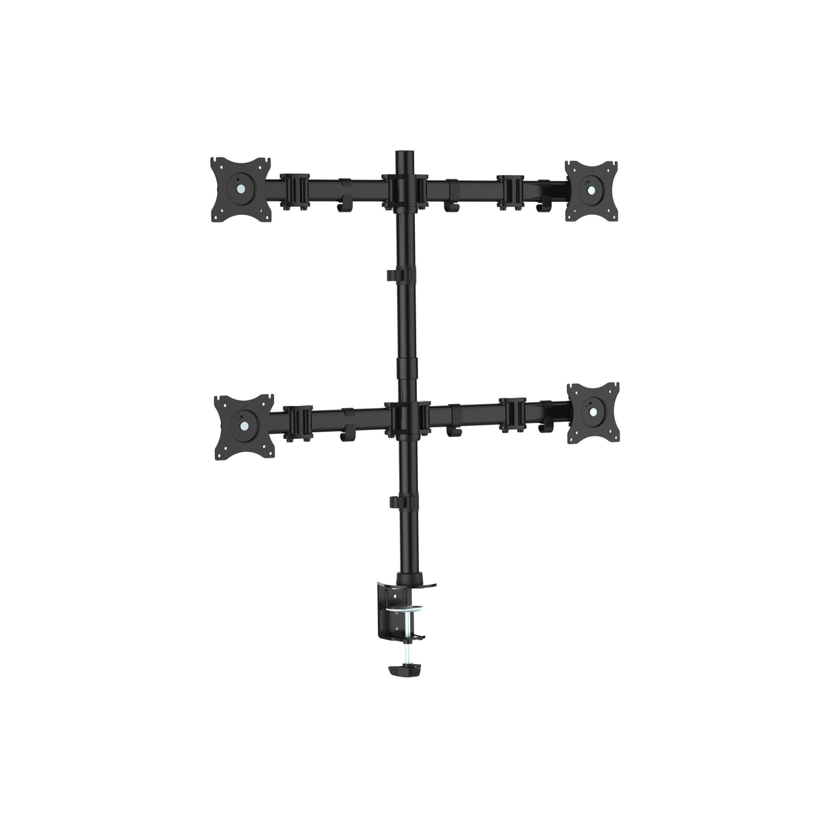Equip 13-inch to 27-inch Articulating Quad Monitor Desk Mount Bracket 650117