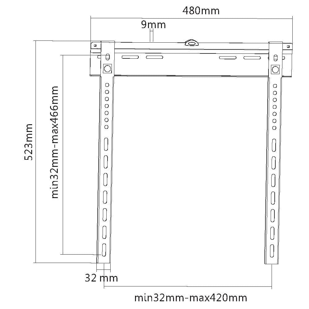 Equip 32-inch to 55-inch Fixed TV Wall Mount Bracket 650320