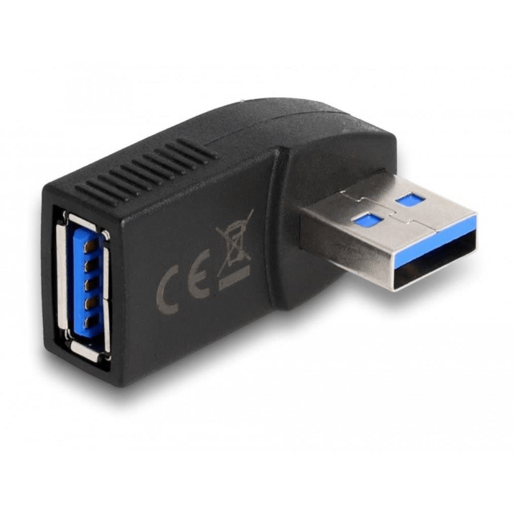 Delock USB 3.0 Male to Female Adapter Black 65342