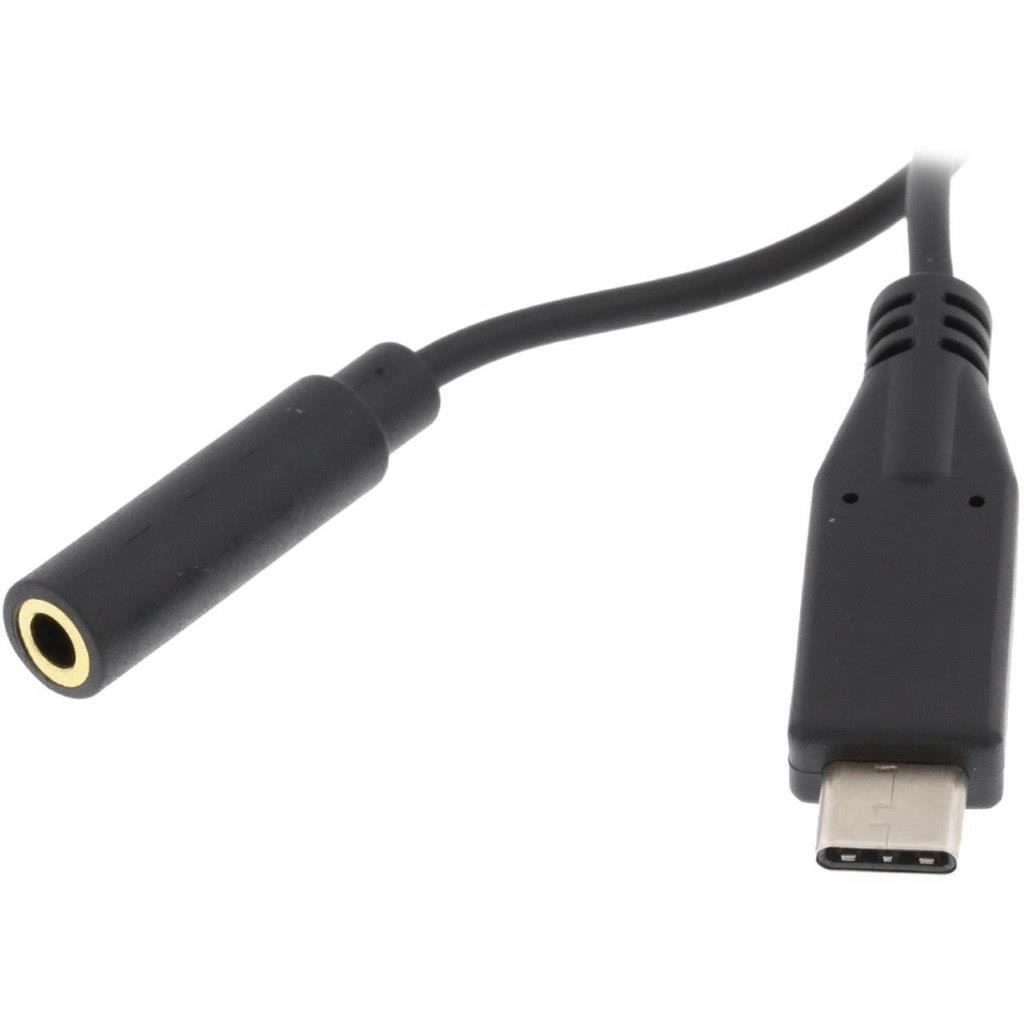 Delock Audio Adapter USB Type-C Male to Stereo Jack Female 14cm Black 65842