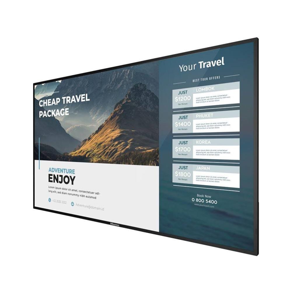 Hisense 65-inch UHD Signage Display Android 8.0 65B4E31T