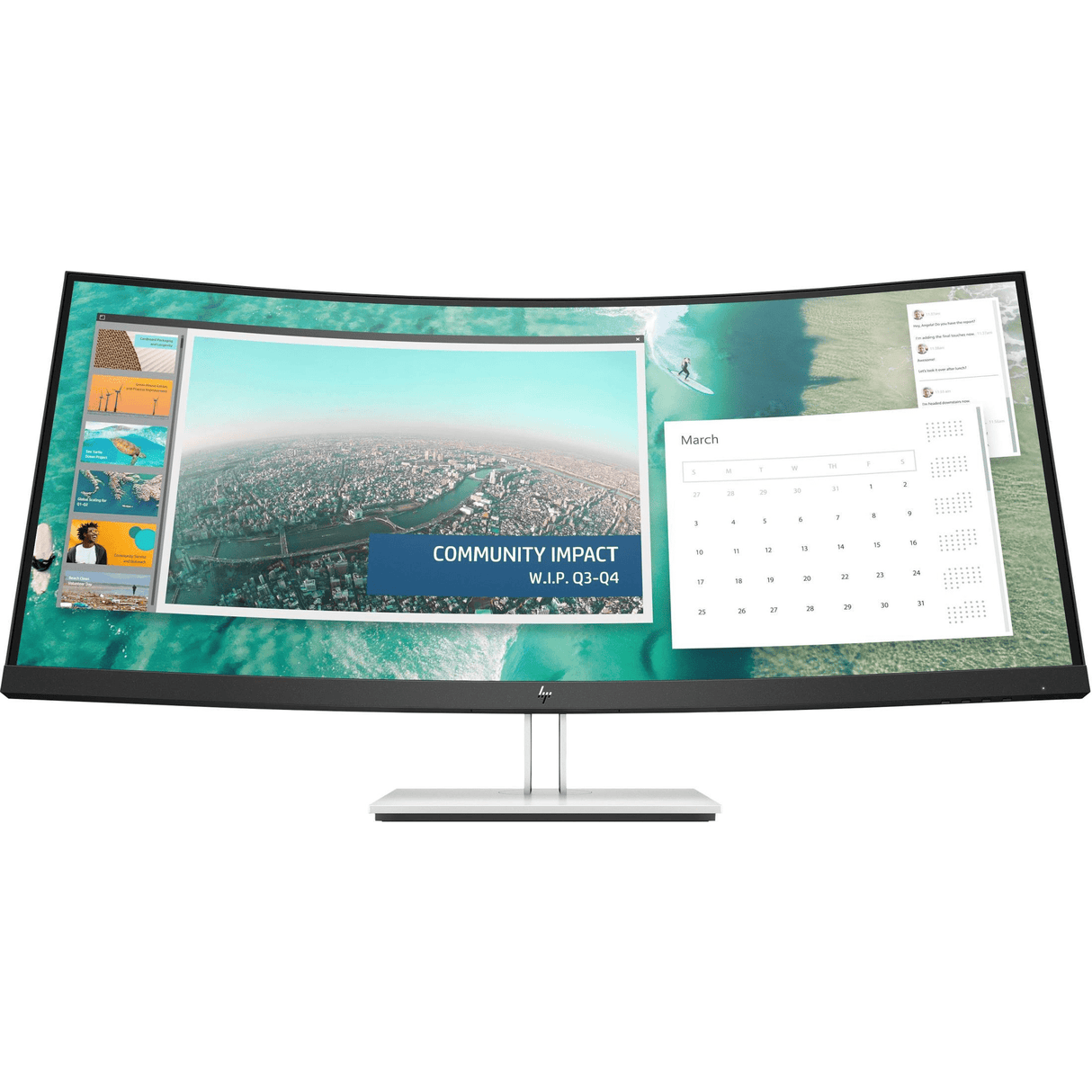 HP E344c 34-inch 3440 x 1440px UWQHD 21:9 60Hz 4ms VA Curved LED Monitor 6GJ95AA