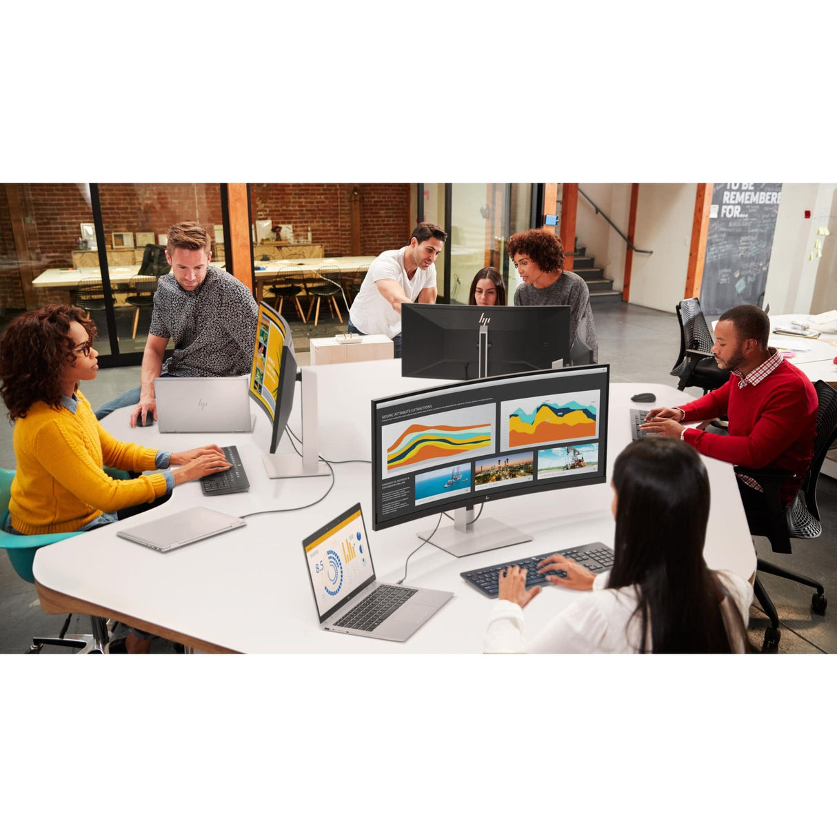 HP E344c 34-inch 3440 x 1440px UWQHD 21:9 60Hz 4ms VA Curved LED Monitor 6GJ95AA