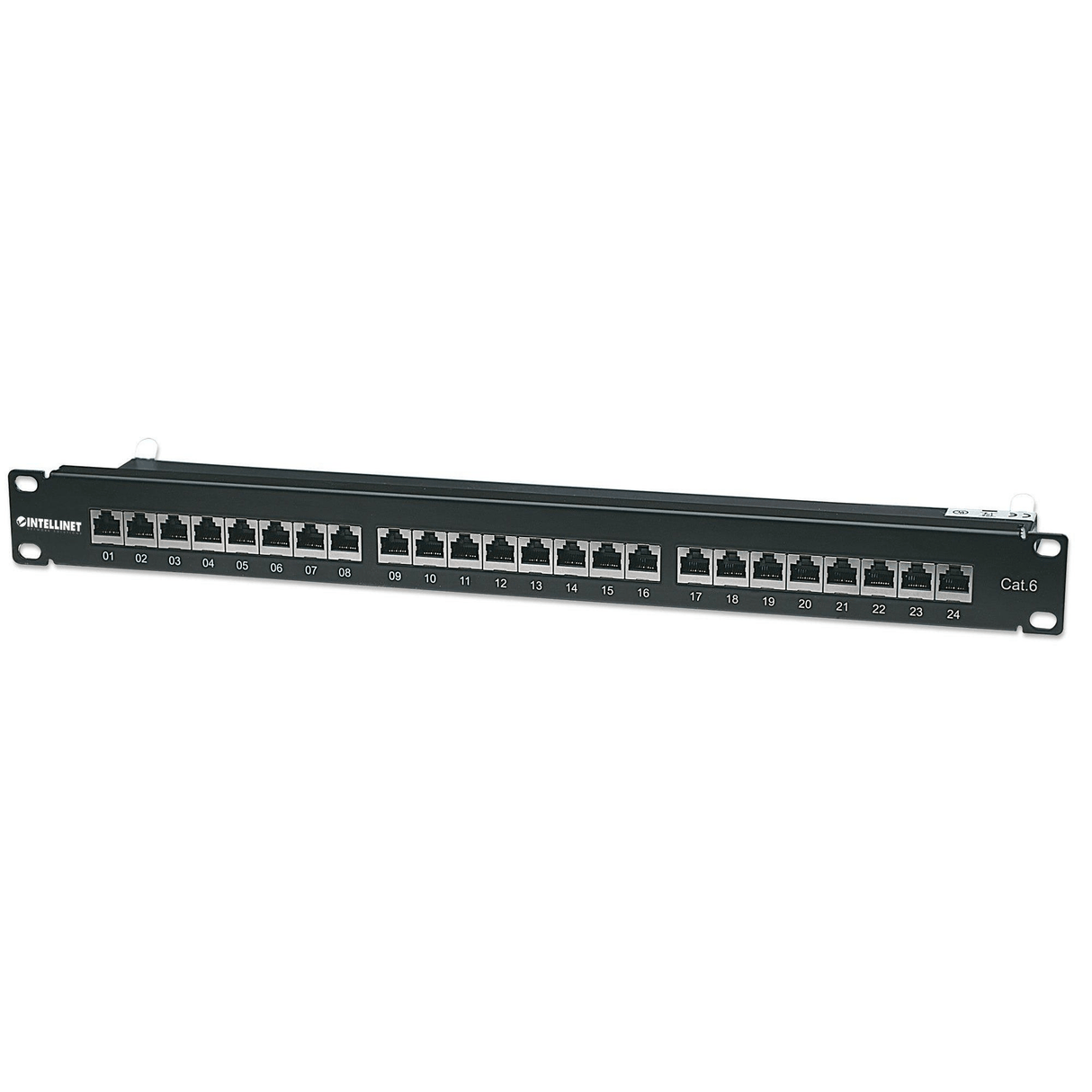 Intellinet Cat6 24-Port UTP 1U Patch Panel 720038