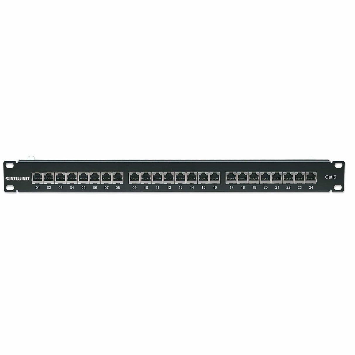 Intellinet Cat6 24-Port UTP 1U Patch Panel 720038
