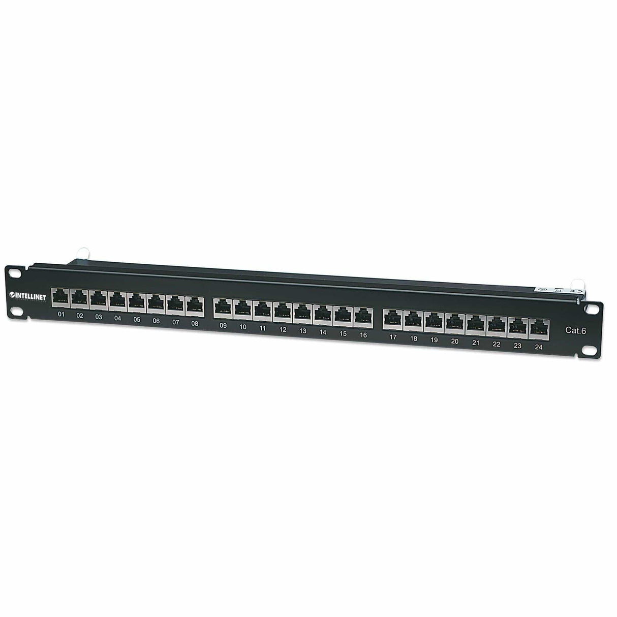 Intellinet Cat6 24-Port UTP 1U Patch Panel 720038
