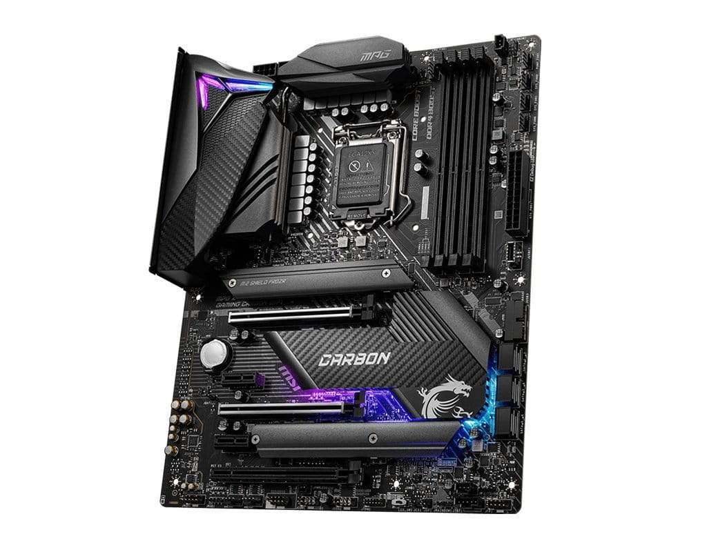 MSI MPG Z490 Gaming CARBON WIFI Intel LGA 1200 ATX Wi-Fi 6 Motherboard 7C73-001R