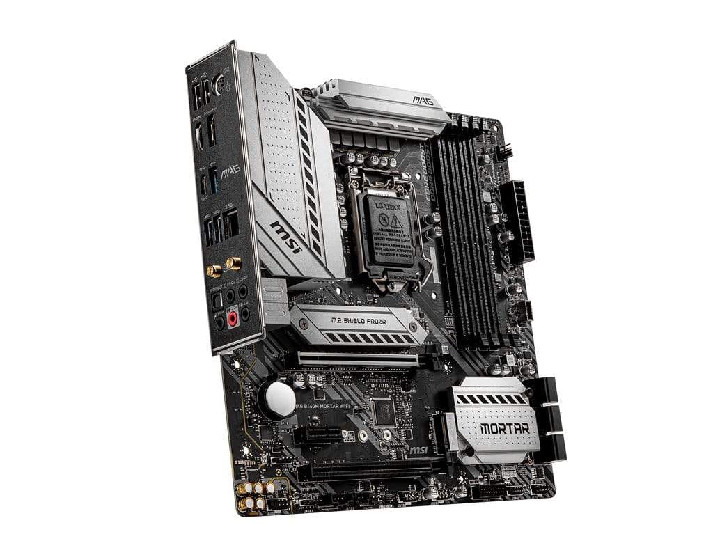 MSI MAG B460M MORTAR WIFI Intel LGA 1200 Micro ATX Wi-Fi 6 Motherboard 7C82-004R