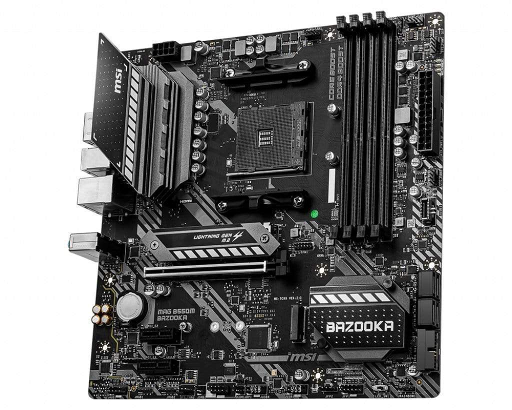MSI MAG B550M Bazooka AMD Socket AM4 Micro ATX Motherboard 7C94-005R