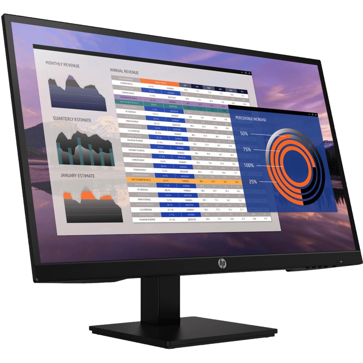 HP P27h G4 27-inch 1920 x 1080p FHD 16:9 60Hz 5ms IPS LED Monitor 7VH95AS