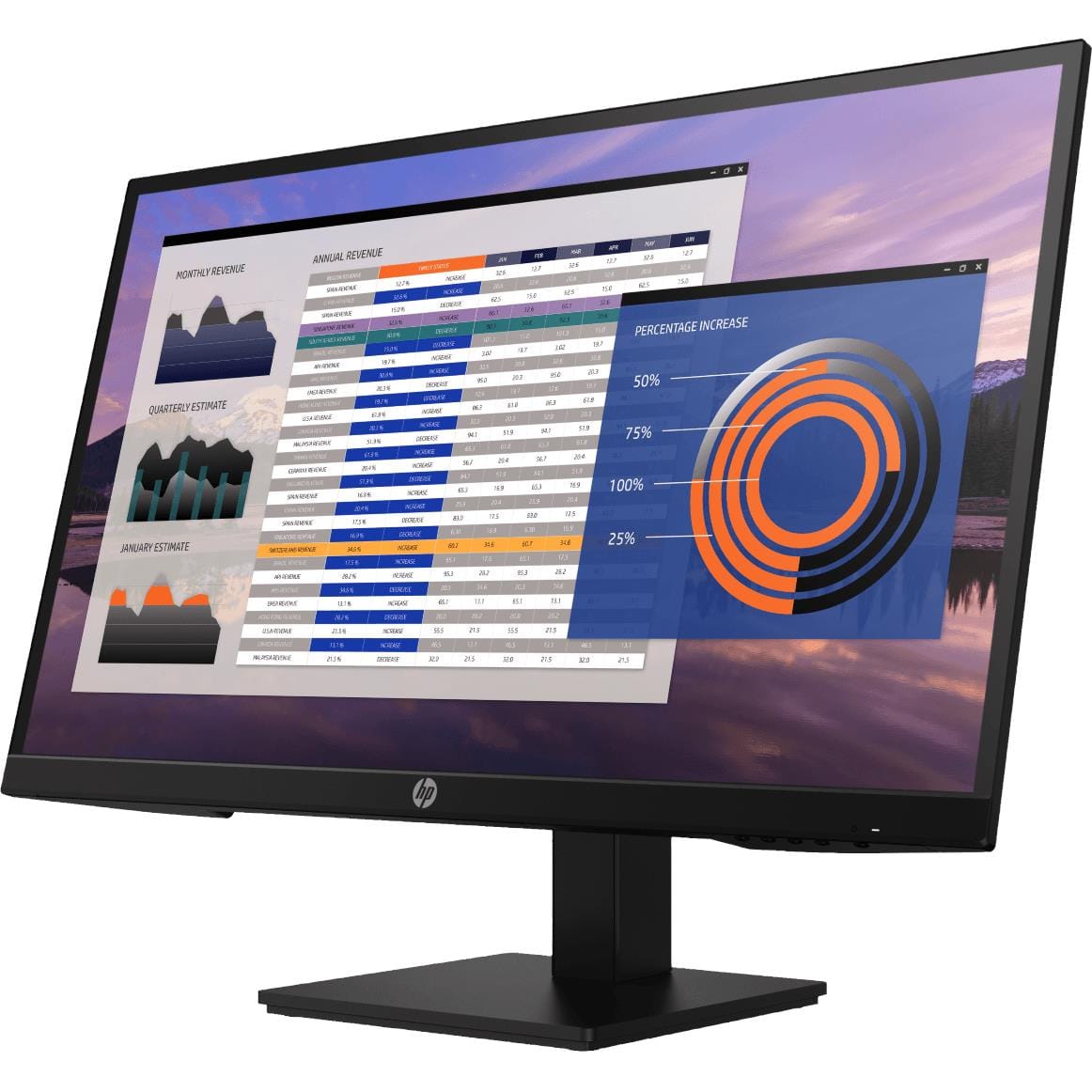 HP P27h G4 27-inch 1920 x 1080p FHD 16:9 60Hz 5ms IPS LED Monitor 7VH95AS