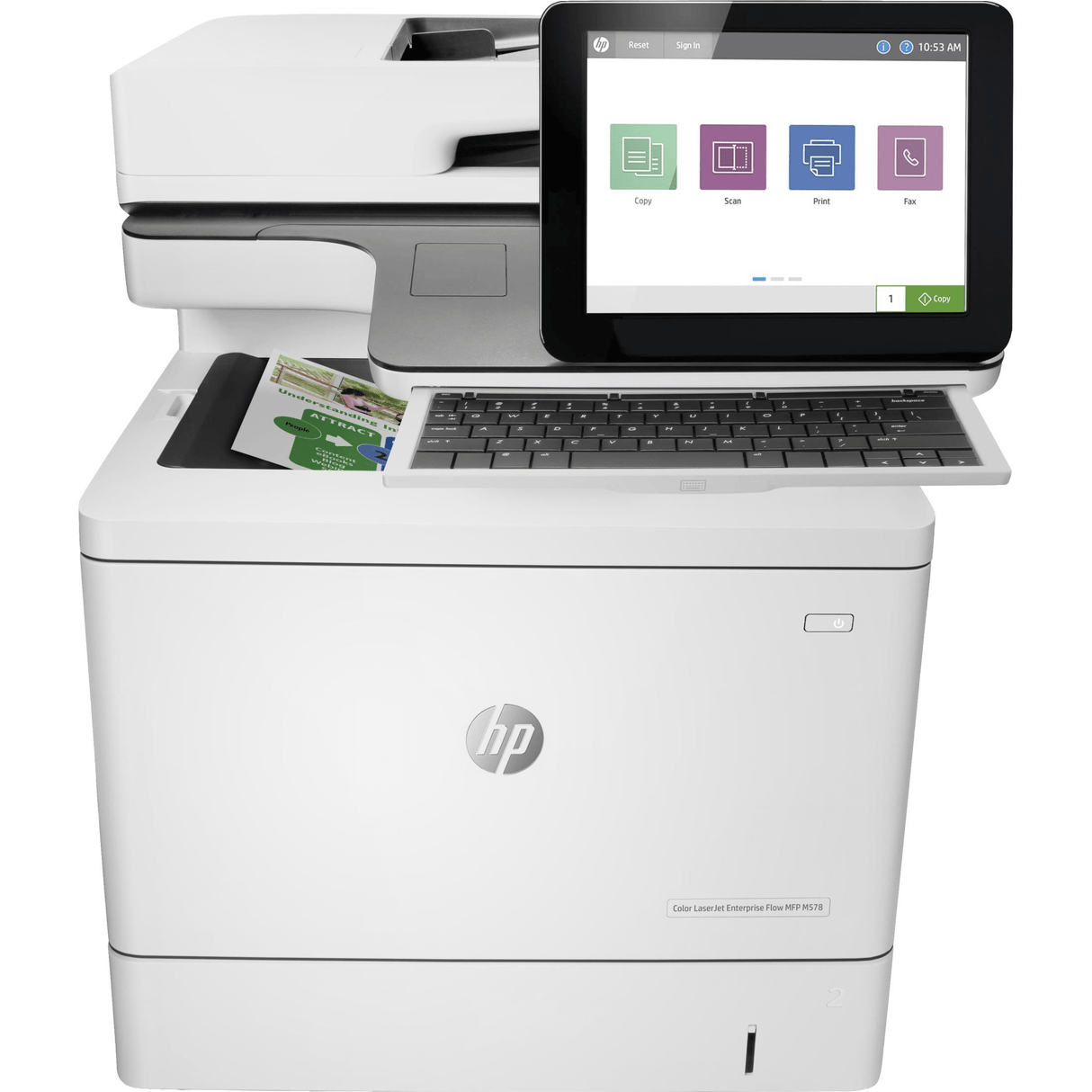 HP LaserJet Enterprise Flow M578c Multifunction Color A4 Duplex Laser Printer 7ZU87A