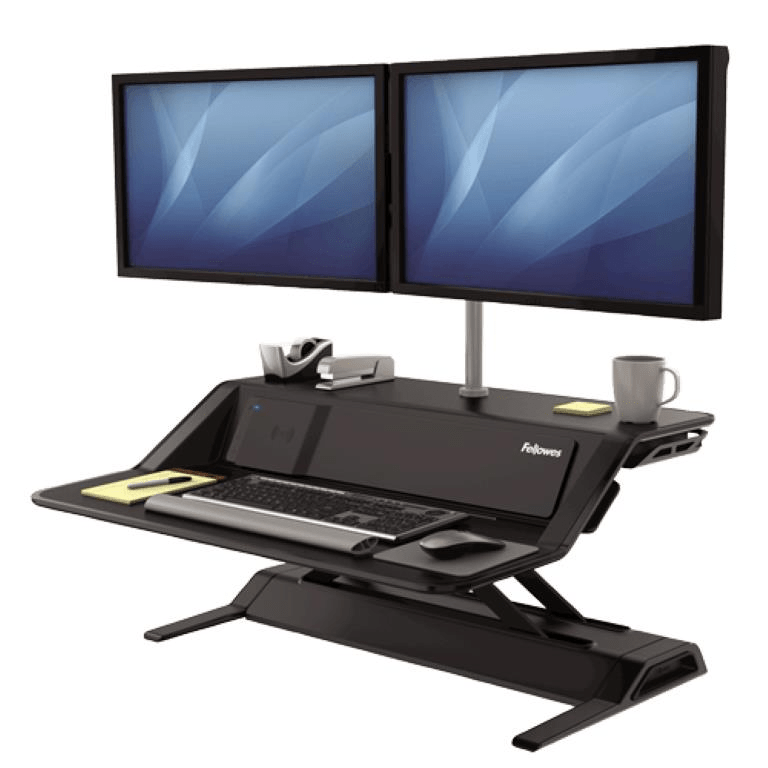 Fellowes Lotus DX Sit-Stand Workstation Black 8081001