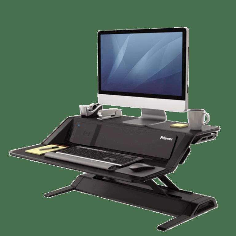 Fellowes Lotus DX Sit-Stand Workstation Black 8081001