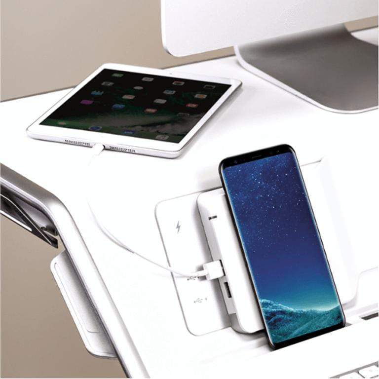 Fellowes Lotus DX Sit-Stand Workstation – White 8081101