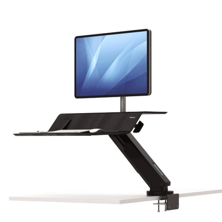 Fellowes Lotus RT Sit-Stand Workstation – Single Black 8081501