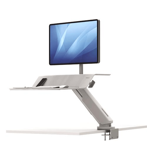 Fellowes Lotus RT Sit-Stand Workstation – Single White 8081701