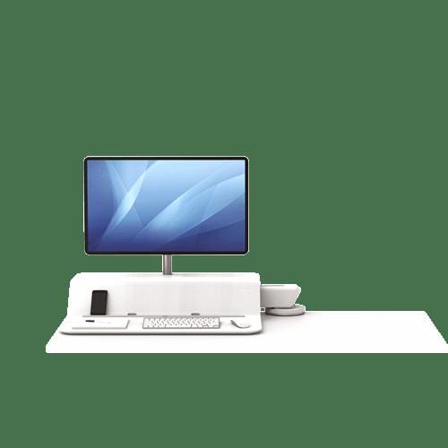 Fellowes Lotus RT Sit-Stand Workstation – Single White 8081701