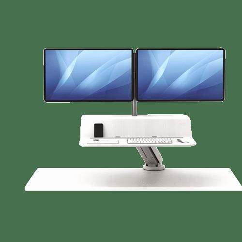 Fellowes Lotus RT Sit-Stand Workstation – Dual White 8081801