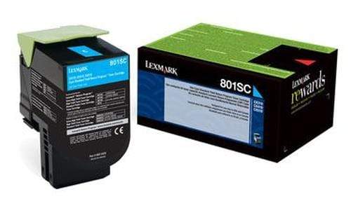 Lexmark 80C8SC0 Cyan Toner Cartridge 2