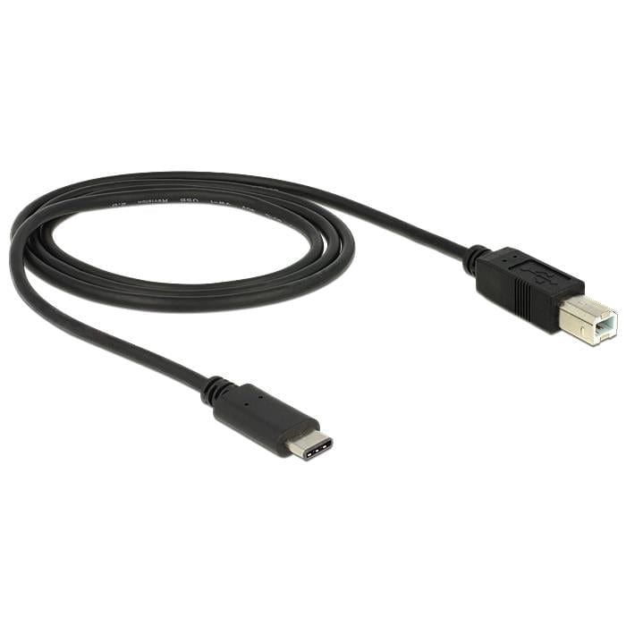 DeLOCK 83601 USB cable 1 m USB 2.0 USB C USB B Black