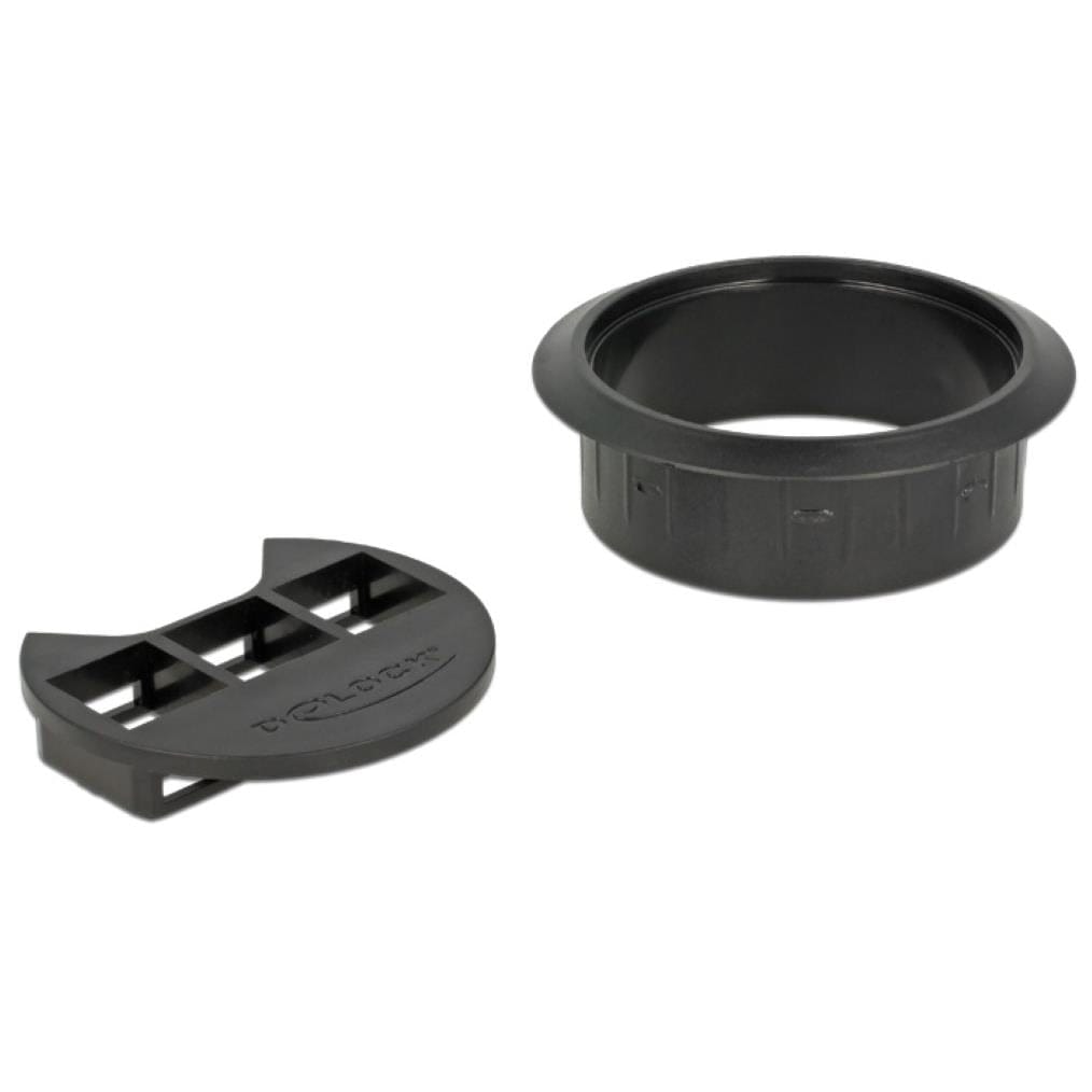 Delock Keystone Mounting 3 Port in-desk 60mm Black 86277