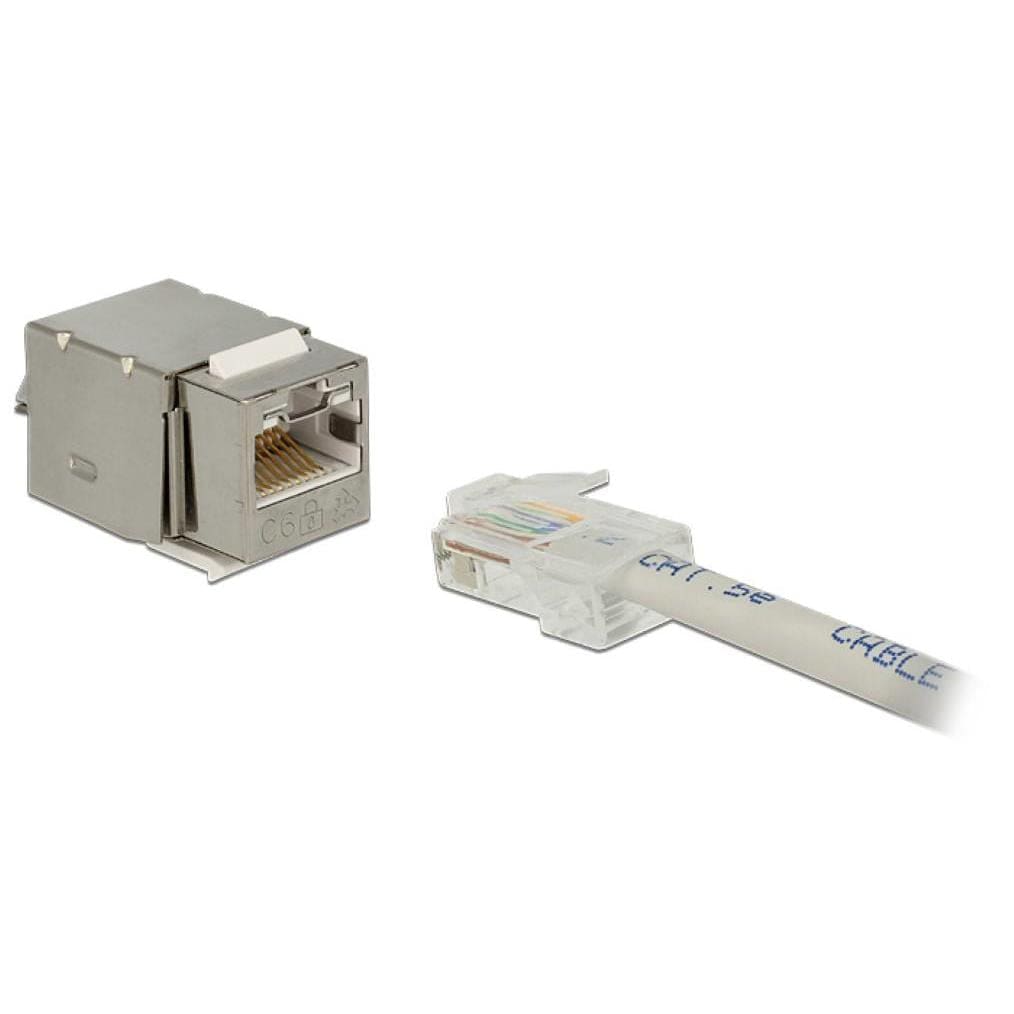 Delock Keystone Module RJ45 Secure CAT6 to LSA 86404