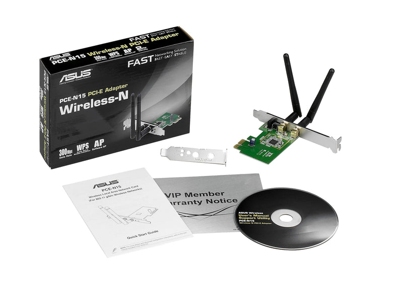 ASUS PCE-N15 WLAN 300 Mbit/s Internal 90-IG1U003M00-0PA0