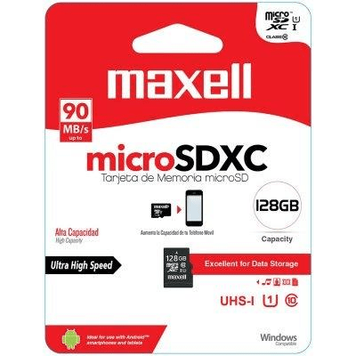 Maxell 128GB MicroSD Class 10 Memory Card 90842100