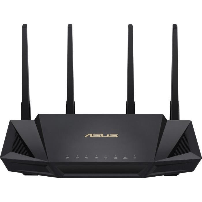 ASUS AX3000 Dual-Band WiFi 6 Wireless Router with Life time internet  Security Black RT-AX58U - Best Buy