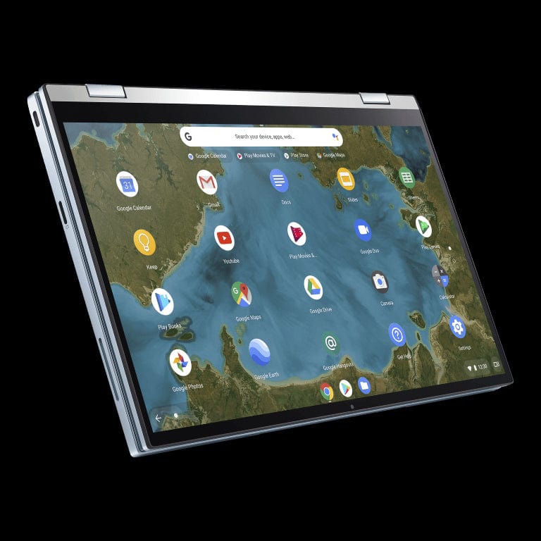 ASUS Chromebook Flip C433 14-inch FHD 2 in 1 Laptop - Intel Core M3-8100Y 32G eMMC 8GB RAM Silver Chrome OS 90NX02G1-M02860