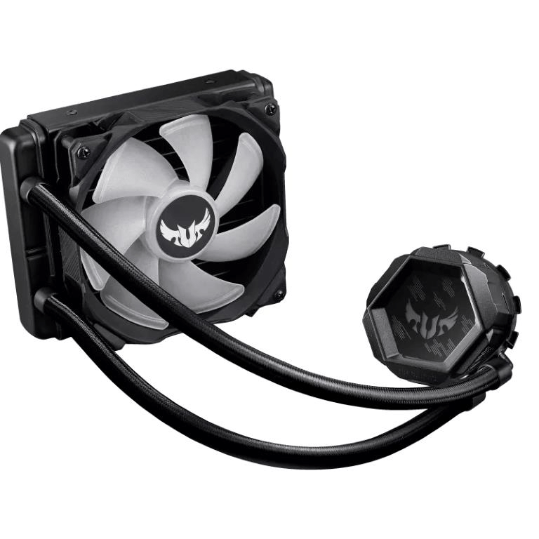 ASUS TUF Gaming LC 120 RGB AIO Liquid CPU Cooler With Aura Sync and TUF 120mm RGB Radiator Fans 90RC0081-M0UAY0