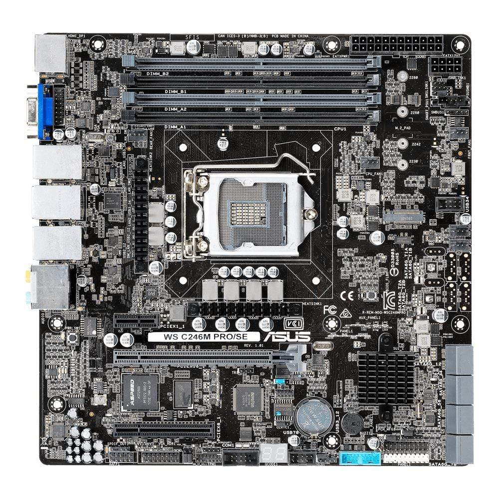 ASUS WS C246M PRO/SE Intel C246 LGA 1151 Socket H4 Motherboard 90SW00F0-M0EAY0