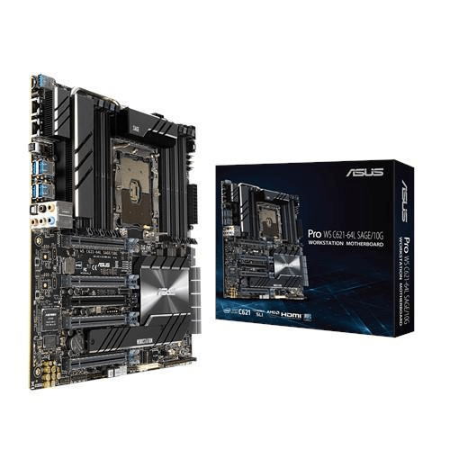 ASUS MB Pro WS C621-64L SAGE/10 G Intel C621 LGA 3647 (Socket P) CEB Motherboard 90SW00S0-M0EAY0