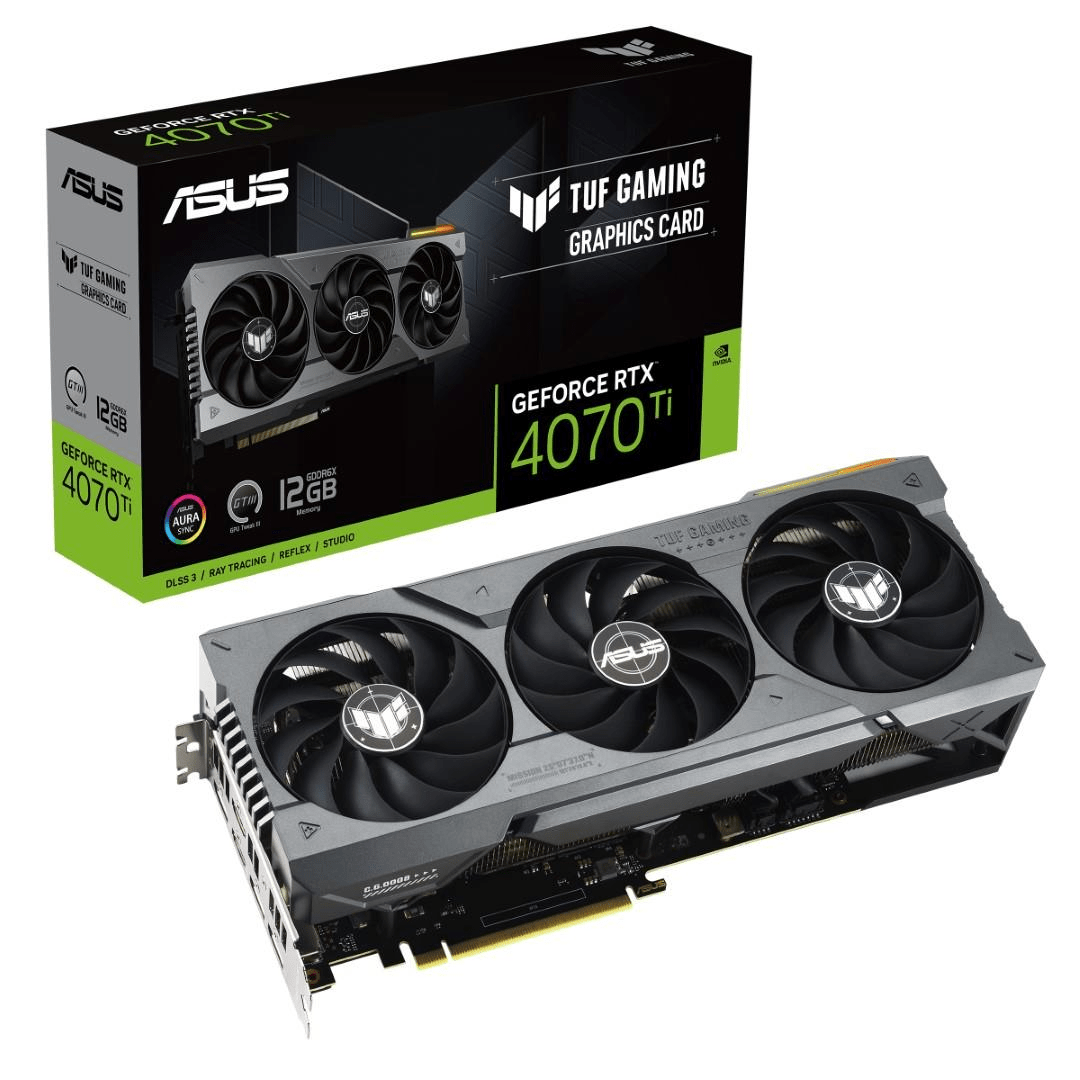 Asus TUF Gaming GeForce RTX 4070 Ti 12GB GDDR6X Graphics Card 90YV0IJ1-M0NA00