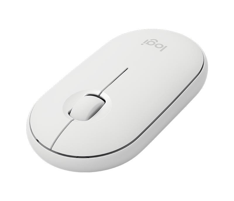 Logitech Pebble M350 Wireless Ambidextrous Mouse - Off-White 910-005716