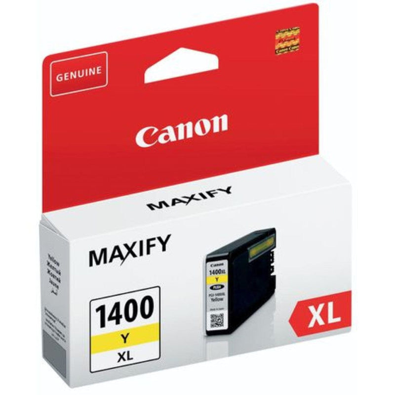 Canon PGI-1400XLY Yellow High Yield Printer Ink Cartridge Original 9204B001 Single-pack